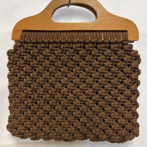 1970s Macrame Handbag Purse
